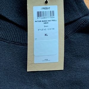 Mens XL black produkt turtle neck new with tags